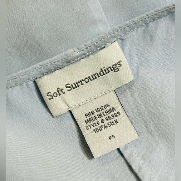 Soft Surroundings 100% Silk Sleeveless Colorblock Mini Dress - Picture 5 of 7